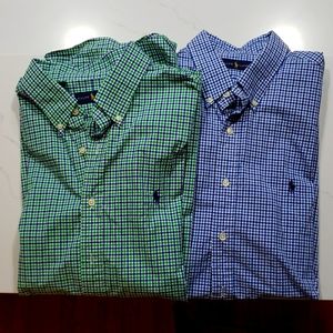 Men's Ralph Lauren button down long sleeve shirts